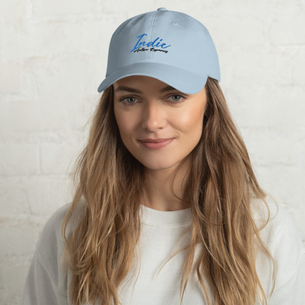 classic dad hat light blue front a