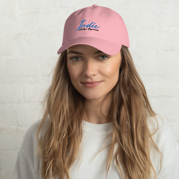 classic dad hat pink front